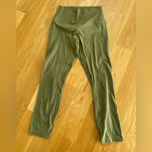Lululemon Align Olive Green Leggings in Size 6